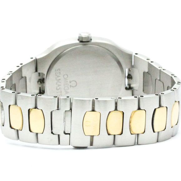 Polished OMEGA Seamaster Polaris Day Date 18K Gold Steel Watch 396.1022 BF572308 - Picture 5 of 8